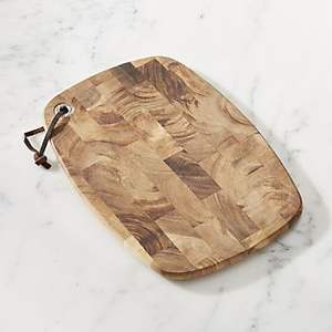 Planche à découper ovale en bois avec double poignée Planche à découper de qualité supérieure pour viande fromage légumes et service - Product Image 5