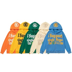 OEM Fac High Quty 100% coton Fl Sweat à capuche zippé personnalisé Sweatshirts thermiques lourds pour hommes Taille 6XL avec motif imprimé - Product Image 5