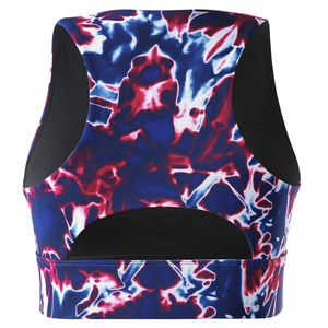 OEM Custom Heat-Transfer Printed Plus Size Lightweight High Support Four-Way <b>Stretch</b> Women Sports <b>Bra</b> Seamless Push Yoga - Product Image 3