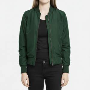 Chaqueta Bomber Tejida de Diseño Personalizado Informal para Exteriores, Chaqueta Cortavientos Transpirable Ligera con Cierre de Cremallera para Mujer, Ropa Exterior Personalizable - Product Image 3