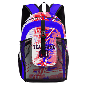 Wholesale Logo Design Gym Sport With Front Compartment Large Travel Sublimated Print Team Basketball Backpack <b>Book</b> Bag USA - Product Image 5