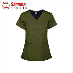 New Style V-neck Medical Scrubs Uniform Wholesale Waterproof Hospital Medical Scrubs for Unisex - Product Image 2