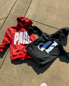 Sudadera con Capucha para Hombre, 100% Algodón, con Cierre, Bordado Personalizado con Pedrería, Estilo Urbano, Tinte Liso, Tejido de Punto Extragrande, Impermeable - Product Image 2