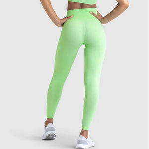 2025 mallas de entrenamiento sin costuras de compresión de glúteos de cintura alta para mujer, mallas de entrenamiento ajustadas de diseño personalizado para adultos - Product Image 6