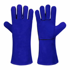 Gants de sécurité industriels robustes canadiens Rigger en cuir de vachette fendu Construction ignifuge Protection des mains et des bras Antistatique - Product Image 6