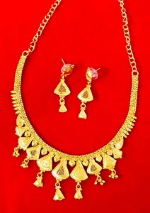 24K Plaqué Or Vintage Dubai Mode Bijoux Collier Ensemble Boucles D'oreilles Bracelets Peignes Broches Cuivre Matériel pour Allemagne Bulgarie - Product Image 6