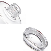 Flacon cylindrique en verre de 15 ml et 20 ml pour huiles essentielles, avec bille roll-on en aluminium et bouchon anti-fuite, idéal pour les voyages
