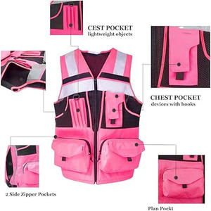 Gilet de sécurité homme élégant et décontracté, haute visibilité, respirant, confortable, haute qualité, facile à laver, polyester/coton, personnalisable, best-seller - Product Image 5