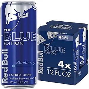 Edición Azul RedBull 250ml Bebida Energética Austriaca Baja en Carbohidratos Sin Azúcar con Ginseng a Granel - Product Image 5