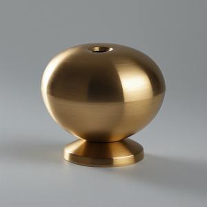 Modern Polished Brass Incense <b>Burner</b> Holder Knob with Minimal Design Decorative Style Aromatic Portable - Product Image 6