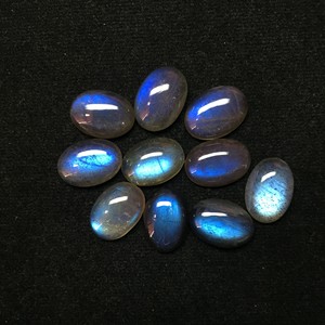Vente en gros 8x10mm naturel AAA de haute qualité Labradorite IGI certifié traité thermiquement bleu ovale Cabochon pierre précieuse approvisionnement en vrac en vrac - Product Image 6