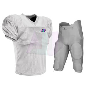 Conjuntos de Uniformes de Fútbol Americano de Manga Corta, Transpirables, de Tela de Spandex/Poliéster de Alta Calidad - Product Image 1