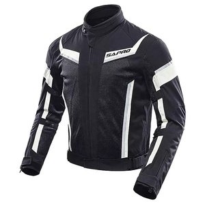 Veste d'été de moto pour femme avec armure approuvée CE doublure imperméable détachable panneaux de maille respirants - Product Image 1