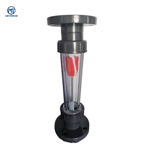 Rotamètre en plastique transparent à faible pression, observation visuelle du débit en temps réel pour les produits chimiques à faible viscosité, l'eau - Product Image 1