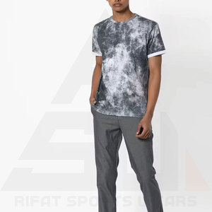 T-shirt vintage surdimensionné pour homme en coton 100% lavé à l'acide personnalisé, de haute qualité, léger, respirant, écologique, imprimé - Product Image 4