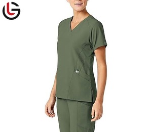 Uniformes de hospital Conjuntos de uniformes de enfermería Tops y pantalones Diseñado OEM Transpirable Personal médico Conjuntos de uniformes a precio barato - Product Image 5