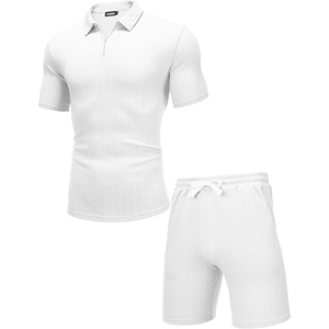 Ensemble deux pièces d'été pour hommes T-shirt décontracté et short assorti pour l'entraînement en salle de sport, activités de plein air et vêtements de tous les jours - Product Image 6