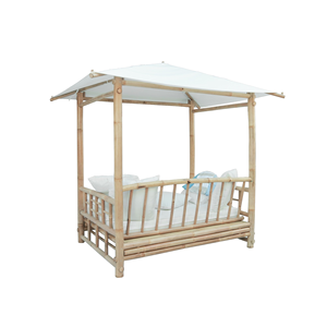Bambou de haute qualité, gazebo extérieur réglable personnalisé en bambou, imperméable avec couleur naturelle - Product Image 4