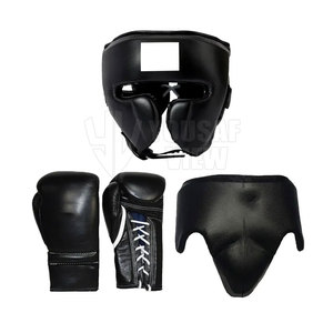 Đấm boxing đào tạo Thiết lập thiết kế mới chất lượng cao Tùy chỉnh màu đen chính hãng da thân thiện với môi chuyên nghiệp - Product Image 1