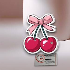 Plateau magnétique pour cils en acrylique solide avec nœud rose, cerise, papillon, fleur, cœur, extension de cils personnalisée, outil de beauté avec étiquette privée - Product Image 3