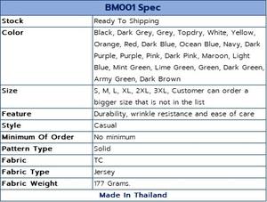 Camisetas personalizadas cuello redondo Unisex pantalones cortos manga en blanco TC tela resistente a las arrugas sin hierro alta calidad 160 GMS - Product Image 4