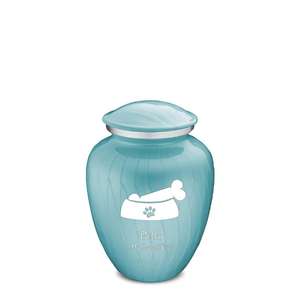 Angel Wings & Paw Print Pet <b>Ashes</b> Keepsake Metal Cremation Urn Blue Finish Funeral Supplies For Cat <b>Dog</b> <b>Ash</b> - Product Image 5