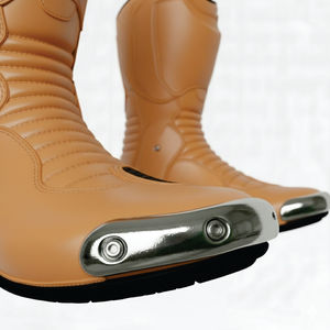 Calzado Deportivo Ligero, Duradero y Antideslizante, Botas de Motociclismo Cortas de Piel Auténtica de Primera Calidad - Product Image 5