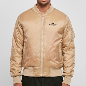 Chaqueta Bomber de Color personalizada de alta calidad a precio bajo 2025 para hombre, chaqueta Bomber para hombre de ropa de calle más vendida - Product Image 1