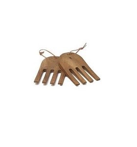 Cuillère à main de serveur de salade en bois moderne Set de mains de salade en bois de cuisine pour servir la salade Mains de fruits à bas prix - Product Image 3