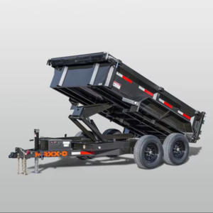 รถพ่วงดั๊มพ์ไฮดรอลิกพรีเมียม ขนาด 7x14 ฟุต ข้างสูง 4 ฟุต เพลา 7K สำหรับงานหนัก ขนส่งวัสดุและจัดสวน - Product Image 1