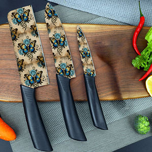 Nuevos Productos: 2 Juegos de Cuchillos de Chef Pequeños con Hojas de Cerámica, Mangos de Plástico, Ecológicos, Duraderos y Aptos para Lavavajillas - Product Image 3