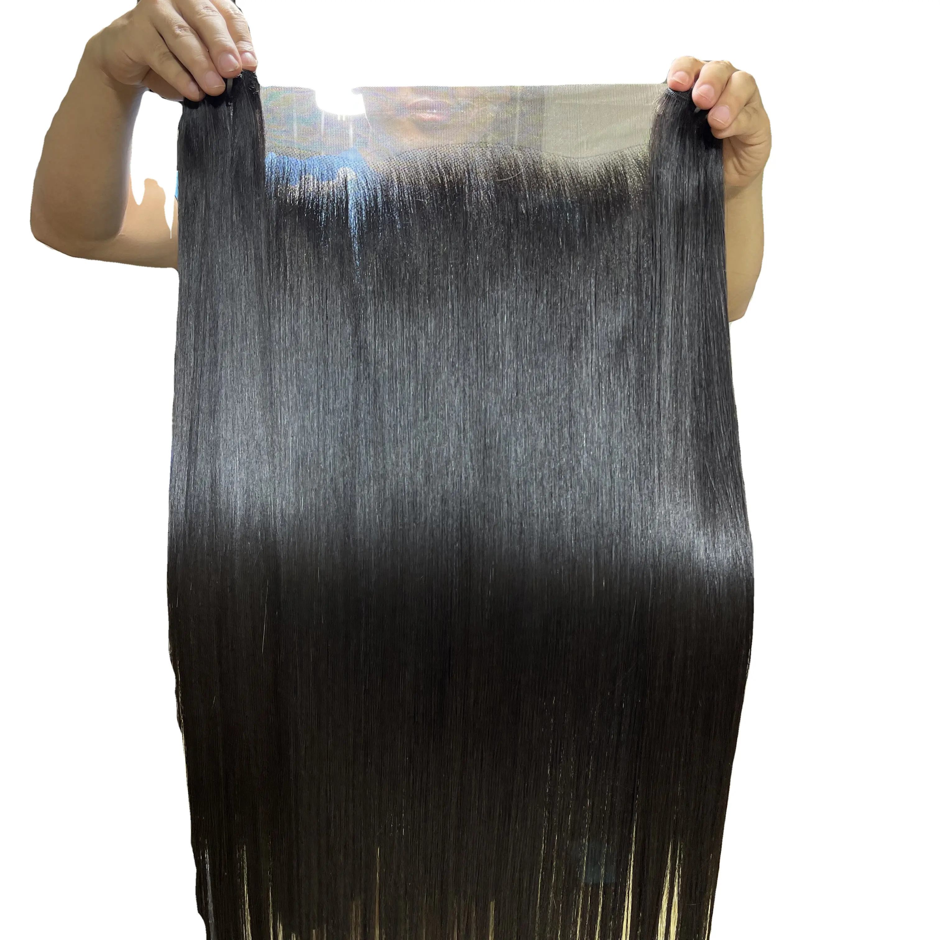 Cheap price Raw vietnamese Virgin Human Hair Long 40 Inch Straight Cuticle Aligned  bone straight hair bundle  genius weft