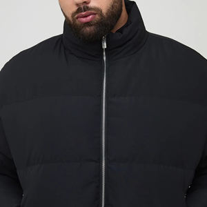 Haute qualité 100% polyester hiver doudoune pour hommes coupe-vent en gros léger rembourré col montant homme doudoune veste - Product Image 5