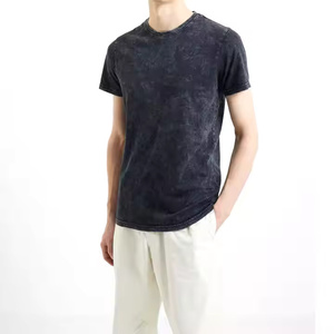 เสื้อยืดฮิปฮอปผู้ชายคุณภาพสูง ล้างสีแบบแอซิด ทรงปกติ ผ้าโพลีเอสเตอร์/คอตตอน แขนสั้น ระบายอากาศได้ดี น้ำหนักเบา และเป็นผ้าที่ดีที่สุด - Product Image 4