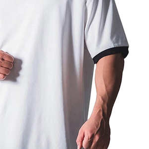 OEM personnalisé solide t-shirt surdimensionné col rond goutte épaule Streetwear lourd coton vintage délavé t-shirt pour hommes - Product Image 4