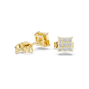 ต่างหูเพชรแล็บ 0.18 กะรัต ความใส VVS-VS EF  ทอง 18KT, 14KT, 10KT และเงิน 925  ทองชมพู, ทองเหลือง, ทองขาว - Product Image 2