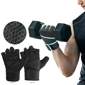 Custom Non Slip Half Finger Weightlifting <b>Gloves</b> Neoprene Gym Palm Support Training <b>Gloves</b> For Men Women OEM Fitness <b>Gloves</b> - Product Image 4