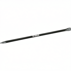 IDEAL Black Lacquered Crowbar 1500mm Length 30mm Width Round Shape with Point and Straight Cutting <b>Edge</b> Garden Hand <b>Tool</b> - Product Image 3
