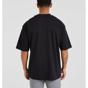 เสื้อยืดแฟชั่นสำหรับผู้ชายเสื้อยืดคอกลมแขนสั้นสำหรับผู้ชายทรงตรงเข้ารูปทรงปล่อยไหล่เสื้อยืดผ้าฝ้าย100% พิมพ์ลาย - Product Image 4