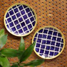 Assiette en céramique classique imprimée sur mesure pour servir des aliments et des desserts, assiette en céramique pour une restauration moderne et traditionnelle - Product Image 3