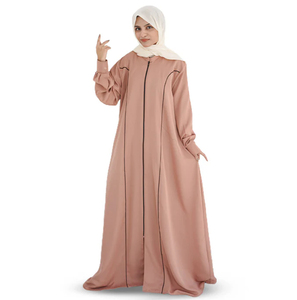 Abayas de Satén de Poliéster de Alta Calidad con Logotipo y Diseño Personalizados, Mangas Anchas, Talla Personalizada para Mujeres Musulmanas, Antiarrugas, Estampadas - Product Image 6