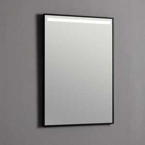 50x70 LED Bathroom <b>Mirror</b> with Matt Black Frame and Backlit Band - Product Image 1