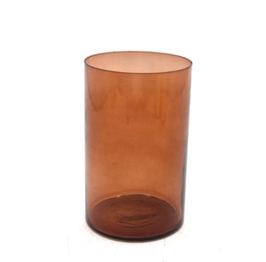 Support votif en verre de conception standard nouveau pot de bougie de couleur noire antique de conception pour le salon fait à la main personnalisé - Product Image 4