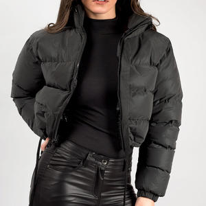 Chaquetas acolchadas para mujer, estilos más nuevos, chaquetas acolchadas con cremallera personalizadas, chaquetas cortas de burbujas para mujer - Product Image 6