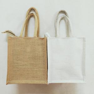 Nouveau style de sac fourre-tout isolé Shrekha Creations Tissu de jute et toile de jute Logo personnalisé Motif simple Fabriqué en Inde - Product Image 2