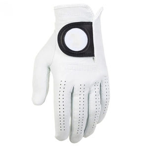 Gant de golf en cuir Gants de golf personnalisés en peau de mouton respirante avec prise souple et logo personnalisé Gants de golf en cuir de qualité supérieure - Product Image 2