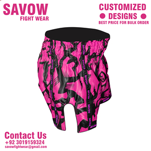 Shorts de Muay Thai personnalisés pour hommes et femmes, boxe, kickboxing, vêtements de combat MMA de haute qualité, entraînement, shorts de sport - Product Image 5