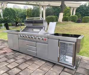 NUEVA COLECCIÓN: Muebles de Cocina Modulares para Exteriores de Acero Inoxidable Ecológicos con Fregadero, Grifo, Refrigerador y Puerta de Horno - Product Image 2