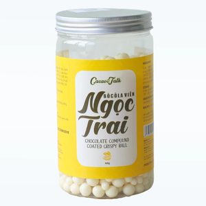 ลูกบอลกรอบสีขาวเคลือบช็อคโกแลตเบเกอรี่ฮาลาล - Product Image 1