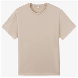 T-shirt à manches courtes à col rond ample et intéressant pour hommes été 100 coton à la mode - Product Image 6